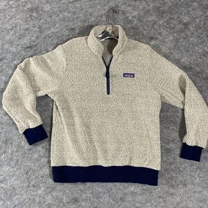Patagonia Woolyester Fleece Pullover Womens M Beige Normcore Natural Gorpcore